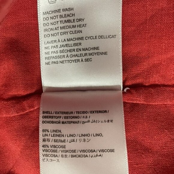 FARM RIO XL Embroidered Linen-Blend Maxi Dress Pockets Boho Festival - Picture 12 of 14